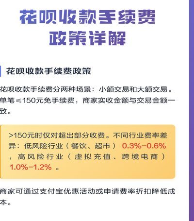 套花呗怎么收手续费