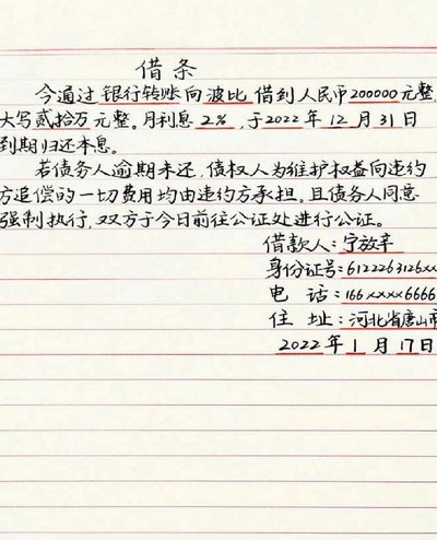 借条立据，防微杜渐，保障权益